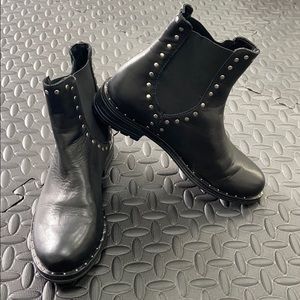 Never worn Ericmichael black studded boots.